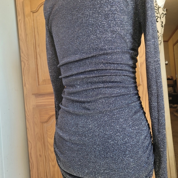 Blue, sparkly, stretchy size M Forever21 dress - Picture 3 of 4